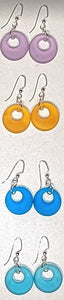 Cirle Seaglass Earring