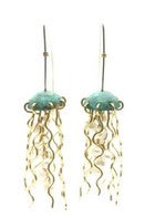 Copper and Pearl Jellyfish Earring