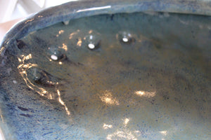 Abalone Shell Sculpture, Blue Overtones