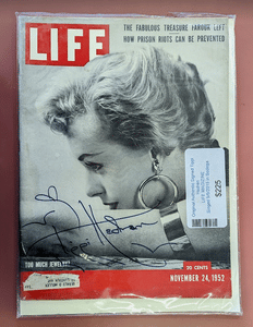 1952 Life Magazine - Signed by TIppi Hedren